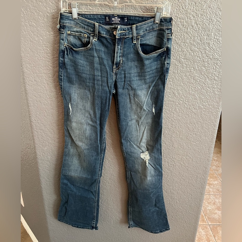 Used Hollister boot leg jeans